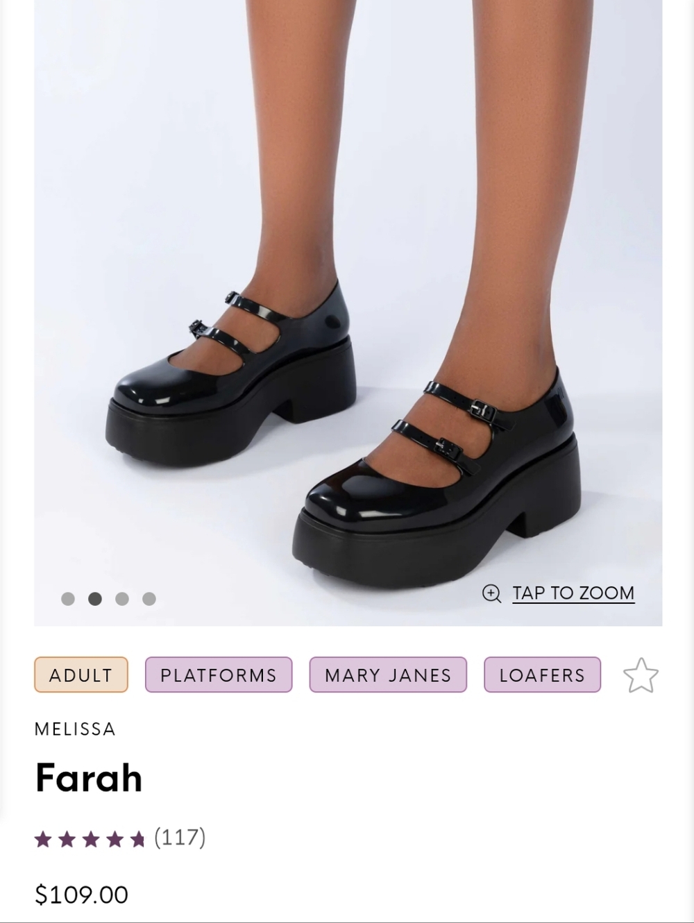 Melissa Farah Mary Jane Platform Shoes